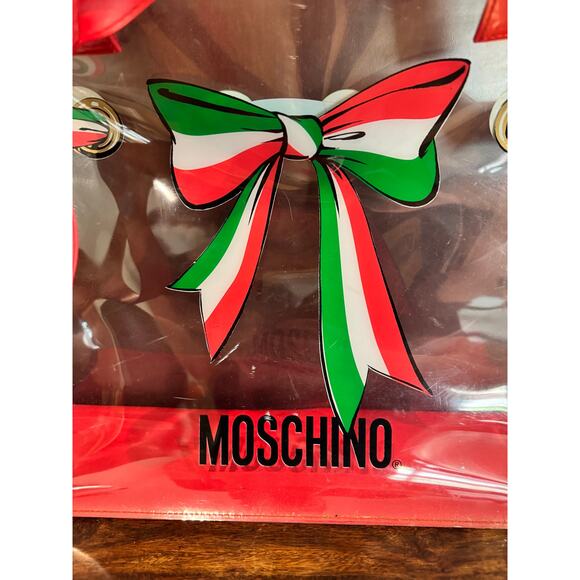 Moschino Vintage Clear Tote – Italian Flag Logo – 80s/90s - Picture 3 of 8